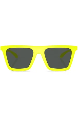 VERSACE Greca-detail square-frame sunglasses