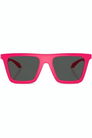 VERSACE Greca-detail square-frame sunglasses