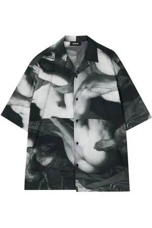 EgonLab Graphic-print cotton shirt