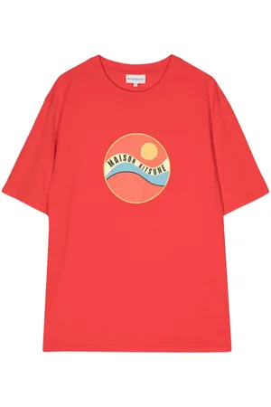 Maison Kitsuné Pop Wave-print cotton T-shirt