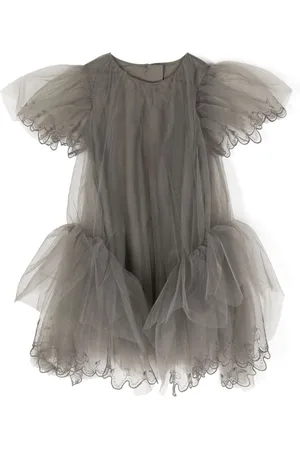JNBY by JNBY Lace-trimmed tulle dress