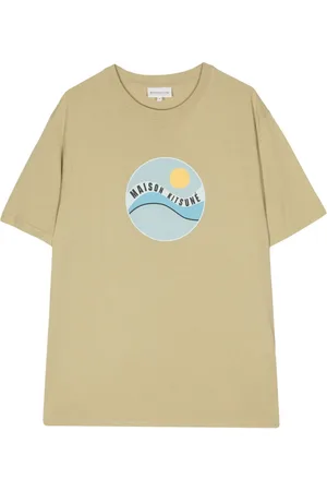 Maison Kitsuné Pop Wave-print cotton T-shirt
