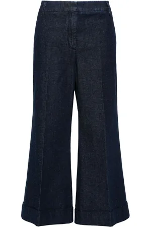 Jacob Cohen Pressed-crease wide jeans