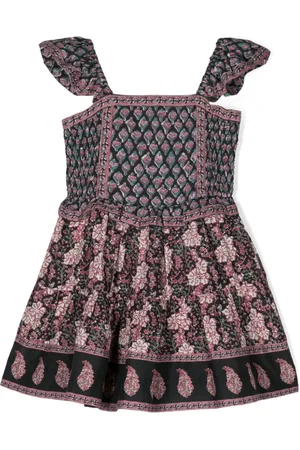 SEA Donna smock-panelled dress