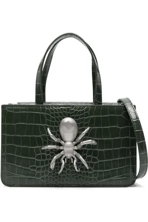 Puppets and Puppets Small Spider snakeskin-effect tote bag