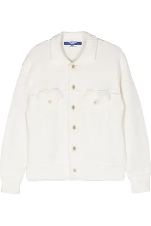 JUNYA WATANABE Button-up ribbed-knit cardigan