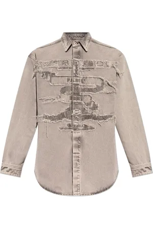Y / PROJECT Frayed denim shirt
