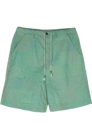 Glass Cypress Quilted cotton bermuda shorts