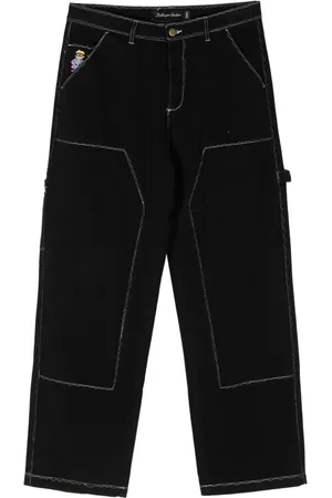 KIDSUPER STUDIOS Messy Stitched work-style trousers