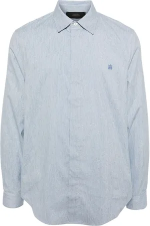 AMIRI Logo-embroidered striped shirt
