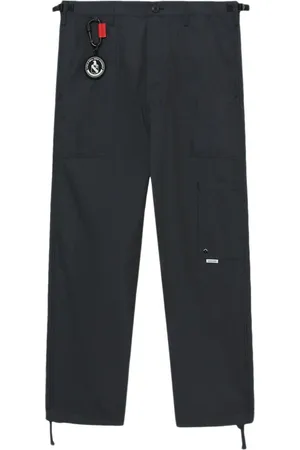 Izzue Logo-appliqué straight-leg trousers