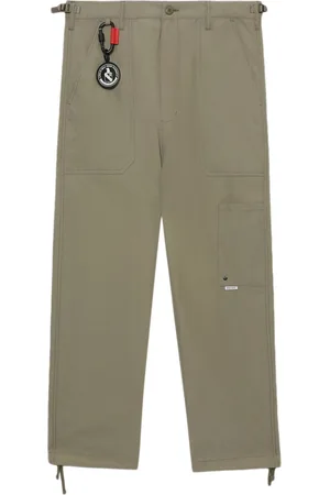 Izzue Logo-appliqué straight-leg trousers