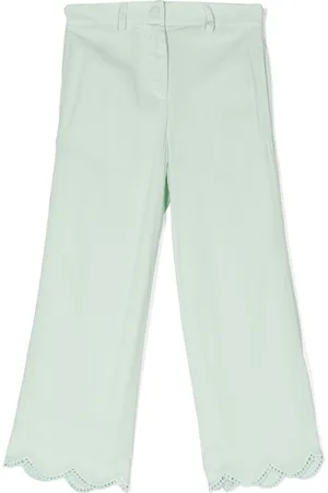 Stella McCartney Scalloped wide-leg trousers