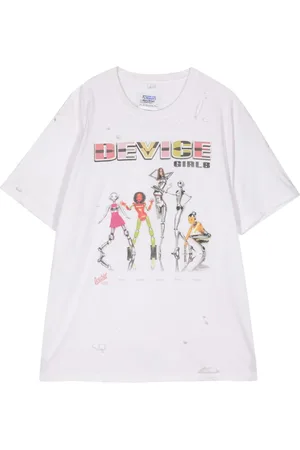 DOUBLET Girls & Robots print cotton T-shirt
