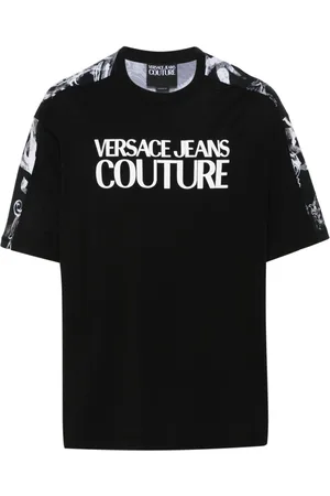 VERSACE Logo-print cotton T-shirt