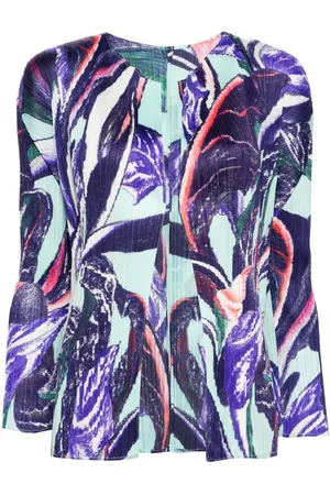 PLEATS PLEASE ISSEY MIYAKE Graphic-print pleated jacket