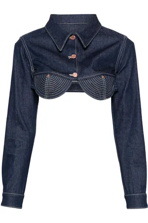 Jean Paul Gaultier The Conical cropped denim jacket