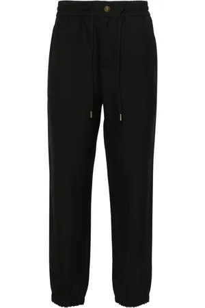 VERSACE V-Emblem tapered trousers