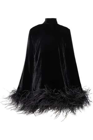 ‎Taller Marmo‎ Gina feather-trim minidress