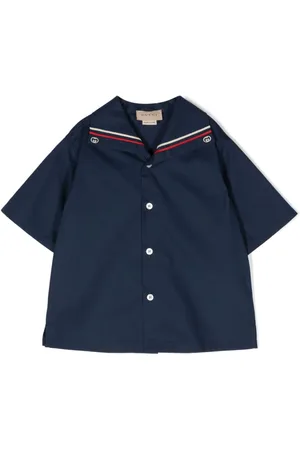 Gucci Interlocking G-embroidered poplin shirt