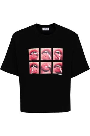Fiorucci Mouth Graphic-print cotton T-shirt