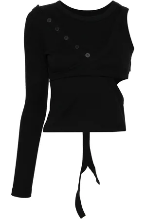 Natasha Zinko One-shoulder crop top