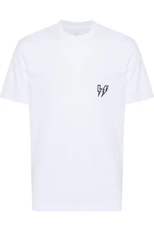 Neil Barrett Thunderbolt-patch cotton t-shirt