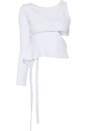 Natasha Zinko One-sleeve ribbed top