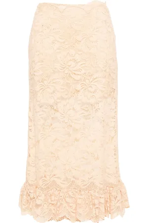 Paco rabanne Corded-lace midi skirt
