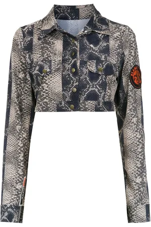 AMIR SLAMA Cropped printed jacket