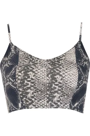 AMIR SLAMA Printed cropped top