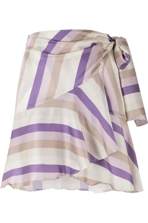AMIR SLAMA Printed wrap skirt with panels
