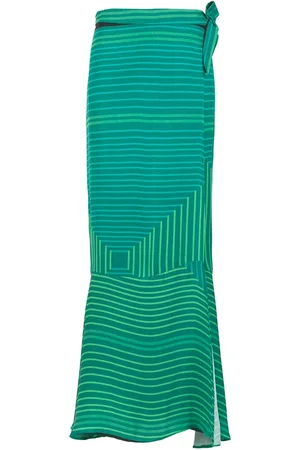 AMIR SLAMA Long printed skirt