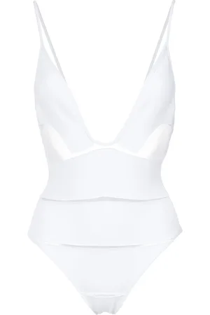 AMIR SLAMA Deep V-neck swimsuit
