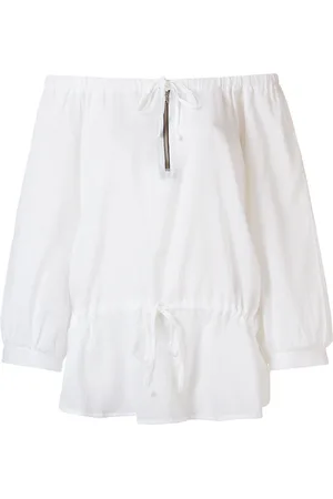 AMIR SLAMA Off-shoulder long-sleeve blouse