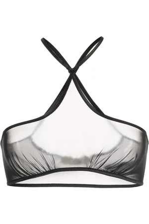 KNWLS Sheer halterneck bra top