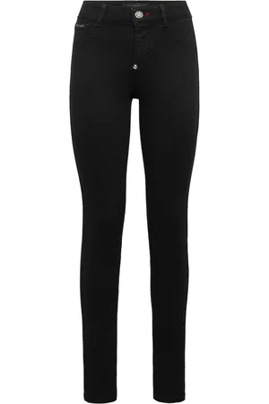 Philipp Plein Logo-plaque skinny-cut jeans