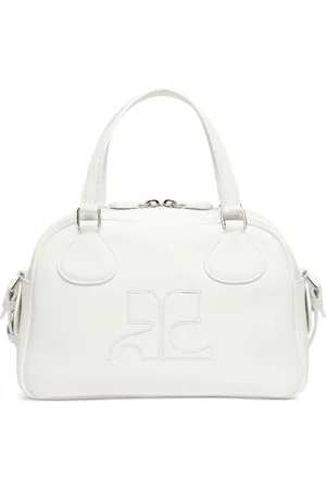 Courrèges Reedition leather bowling bag