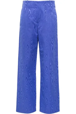 FORTE FORTE Moiré straight-leg tailored trousers