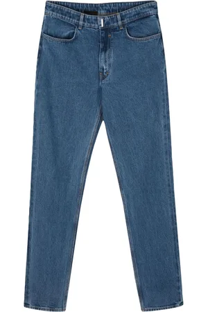 Givenchy Logo-plaque slim-fit jeans