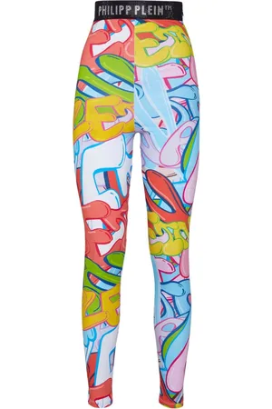 Philipp Plein Leggings Bombing Graffiti