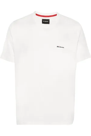 Kiton Embroidered-logo cotton T-shirt