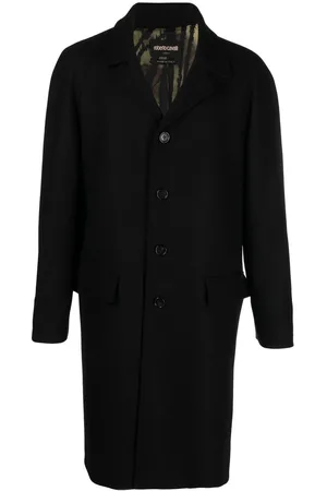 Roberto Cavalli Long single-breasted coat
