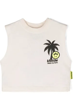 BARROW Under The Palms-print tank top