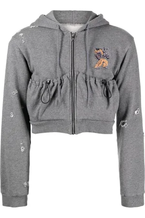 Natasha Zinko Camping bunny pouch-pocket hoodie