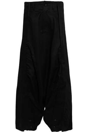 JULIUS Loose fir cotton blend trousers