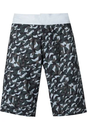 AMIR SLAMA Geometric-print swim shorts