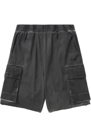 Izzue Cold-dye cotton cargo shorts