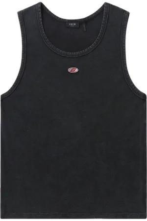 FIVE CM Logo-appliqué round-neck tank top