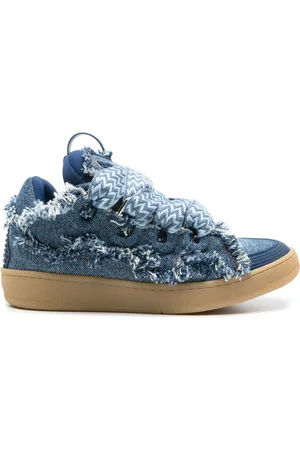 Lanvin Curb denim sneakers